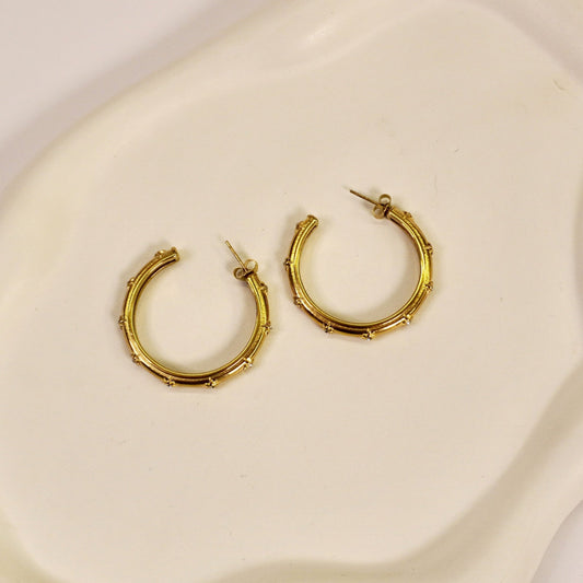 Priya studded hoops 💫